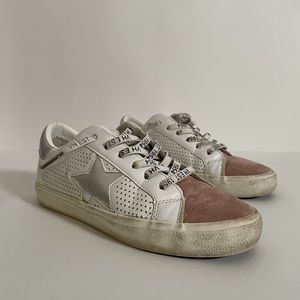 Vintage Havana low top star sneakers - gadol. White and blush.